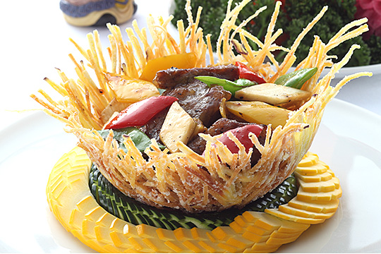 牛肉のオイスターソース炒め