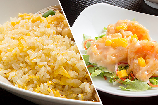 チャーハン&エビマヨ