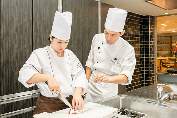 自主練習中にも教員が在中