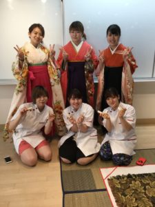 2年生  選択授業の着付けです！！！