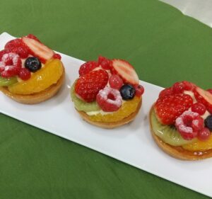 2Bクラス　洋菓子実習～タルトレットフリュイ