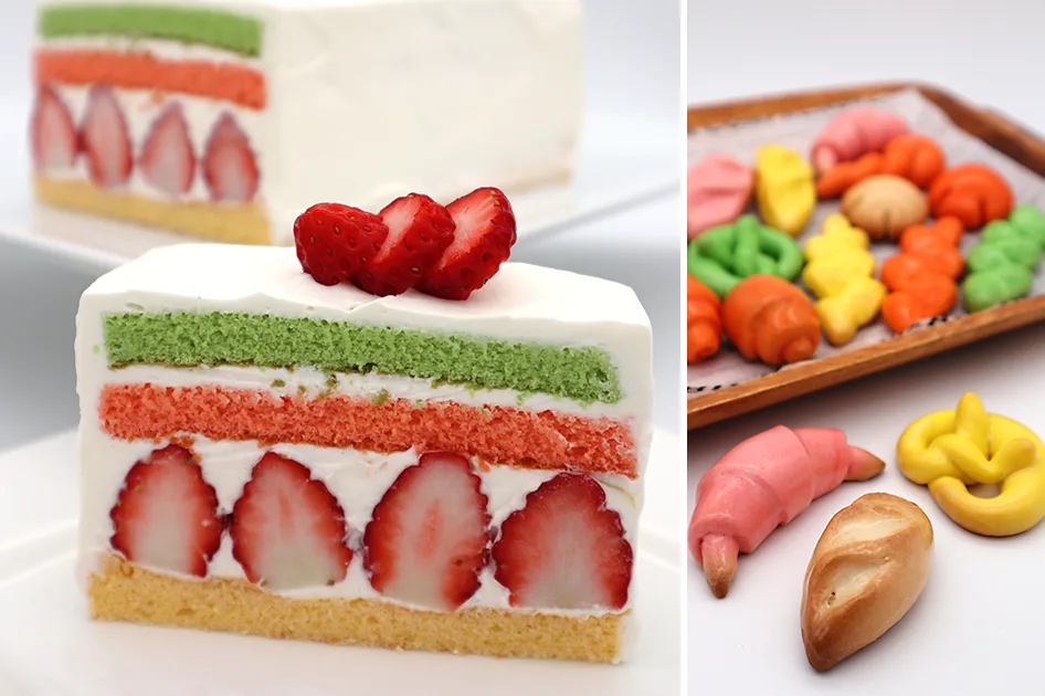 カラフルショートケーキ＋カラフルパンブローチミニ体験
